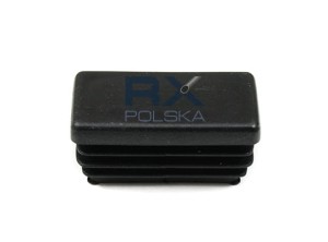 Заглушка пластиковая для профиля 20x40 мм черная, ПОЛИЭТИЛЕН