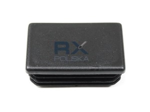 Заглушка пластиковая для профиля 40x60 mm черная, ПОЛИЭТИЛЕН