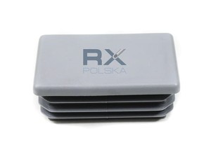 Заглушка пластиковая для профиля 40x60 mm серая, ПОЛИЭТИЛЕН