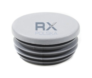 Заглушка пластиковая плоская для вбивания в трубу 50 мм, серая , ПОЛИЭТИЛЕН