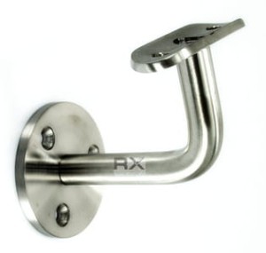 Крепление стена - поручень (труба Ø 42,4 мм), AISI 304, ШЛИФ