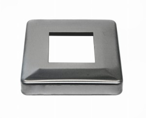 Покрышка декоративная 105x105 / 50x50 мм, AISI 304, ШЛИФ