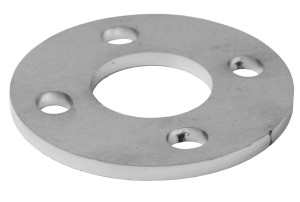 Oснова столбa 42x100x6мм, AISI 304, СЫРАЯ ПОВЕРХНОСТЬ