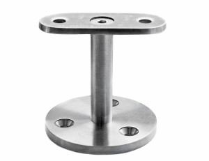 Опора перила для плоской поверхности, AISI 304, ШЛИФ