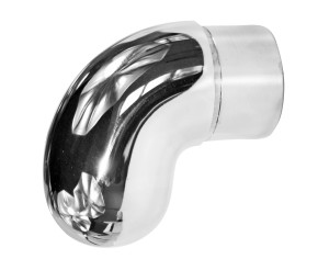 Окончание поручня 90° для трубы 42,4х2 мм, AISI 304, ПОЛИР