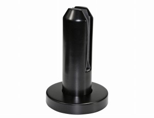 Держатель стекла с креплением к полу SPIGOT 48/159, стекло 8-10.76 AISI 304, RAL 9005 mat