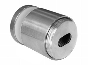 Точечный стеклодержатель ø50мм/дист. 40мм с регуляцией М10, AISI 316, ШЛИФ